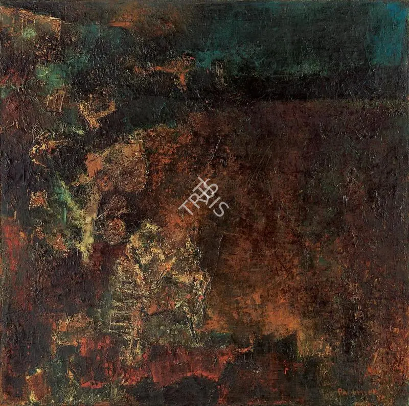 Padamsee, Akbar (Artist). Untitled. Oil on canvas, 1965 | Painting | FineArts | 00355142