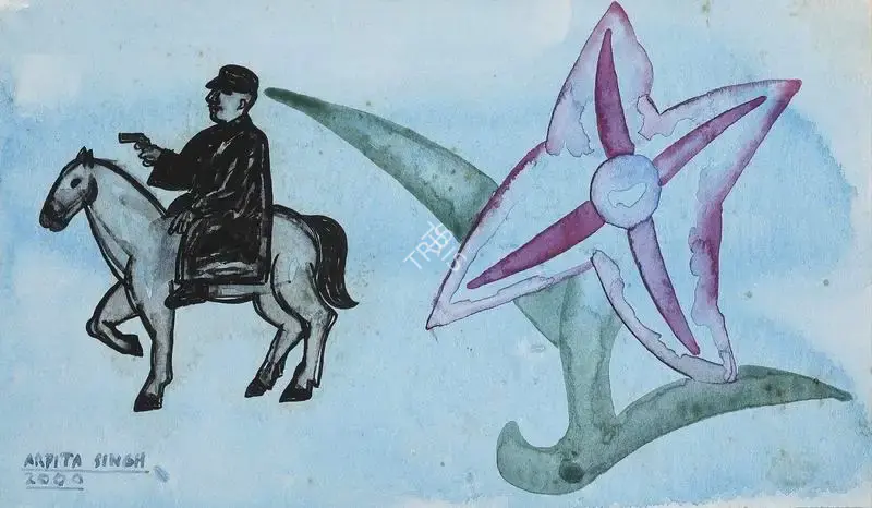 Singh, Arpita (Artist). Untitled, 2000 | Painting