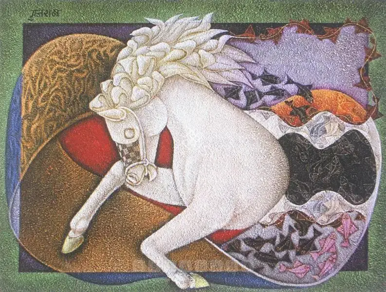 Gujral, Satish (Artist). Untitled. Mixed media on canvas, 2003 | Painting | FineArts | 00597661