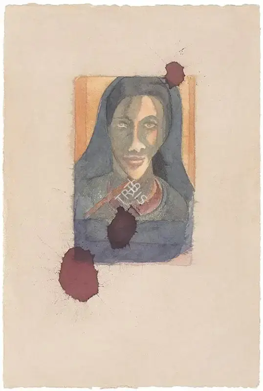 Dodiya, Atul (Artist). Untitled V (Santiniketan Girlfriend), 2016 | Painting