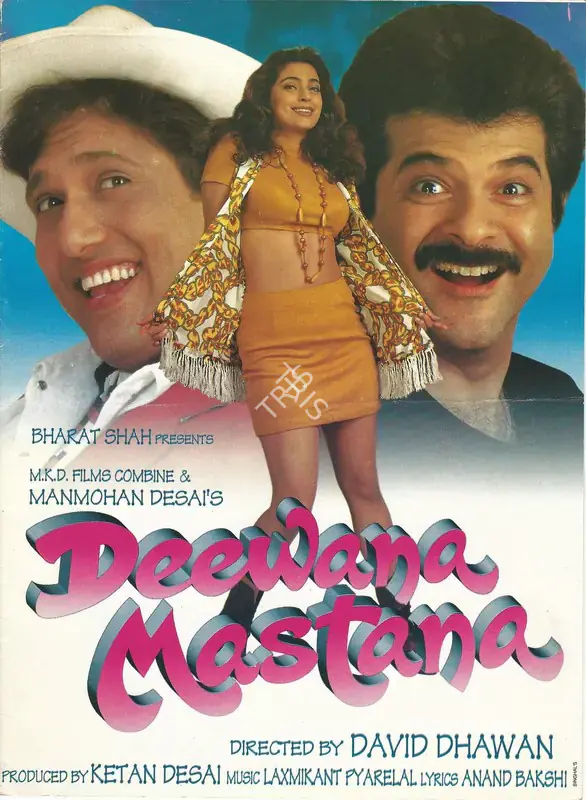 Desai, Ketan (Producer), Deewana Mastana, 1997 | Song-Synopsis Booklet | CinemaEducation | 00781227