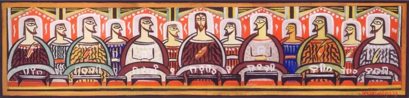 Roy, Jamini (Artist). Untitled (The Last Supper), n.d. | Painting
