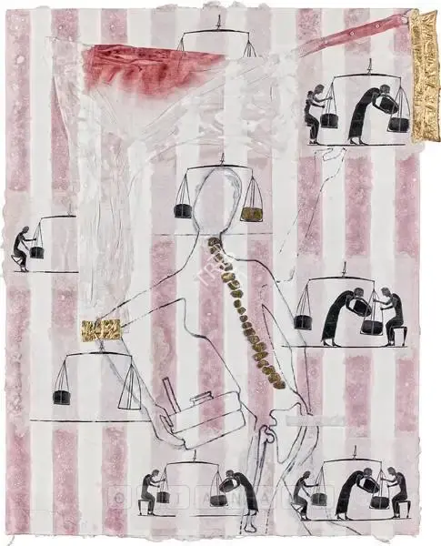 Dodiya, Atul (Artist). Sabari Trying To Vanish, 2005 | Painting