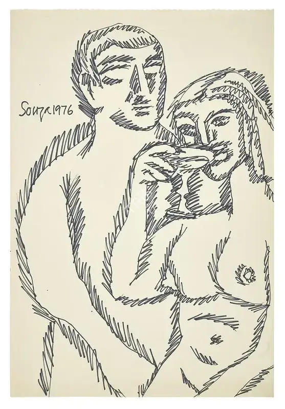 Souza, F.N. (Artist). Untitled, 1976 | Drawing