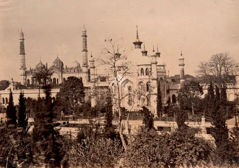 Sache, John Edward (Photographer). Palace of Lights, Lucknow (A Musjid in Jamania Bagh) - Eleven views at Lucknow and elsewhere. Albumen print pasted on mount, c.1875 | Antiquarian Photograph | Photography | 00116243