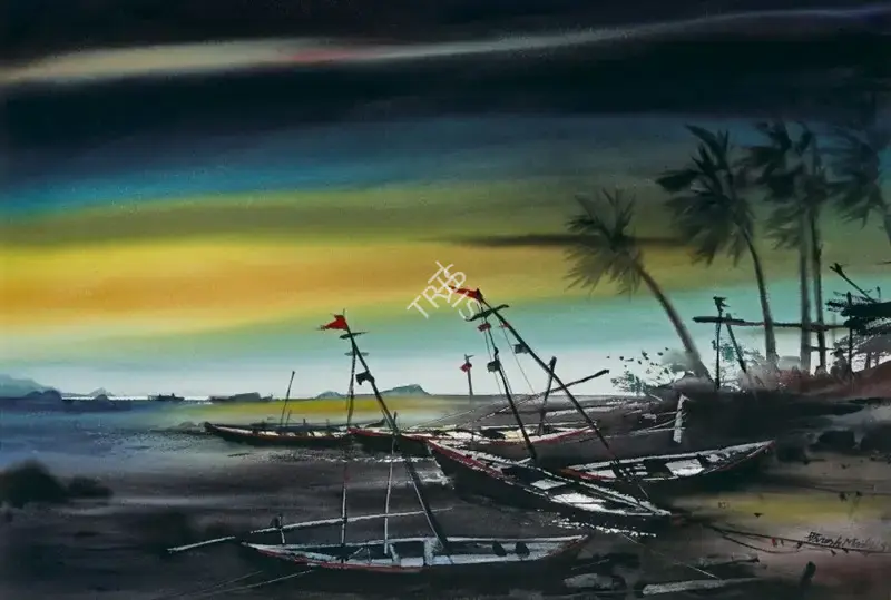 Maity, Paresh (Artist). Untitled, 1999 | Painting