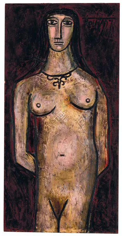 Souza, F.N. (Artist). Nude, 1957 | Painting