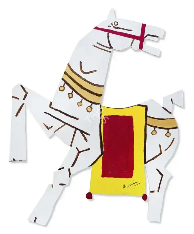 Husain, M.F. (Artist). Untitled (Chetak), n.d. | Sculpture