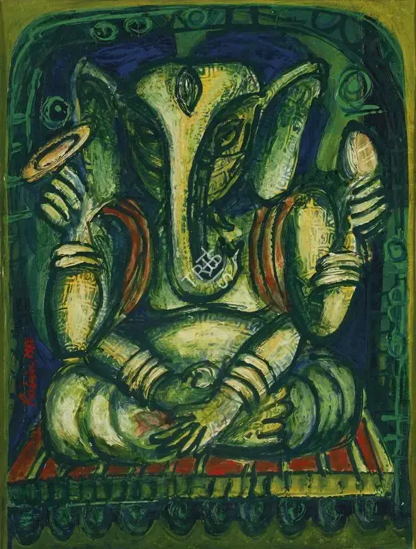 Mondal, Rabin (Artist). Ganesha, 1988 | Painting