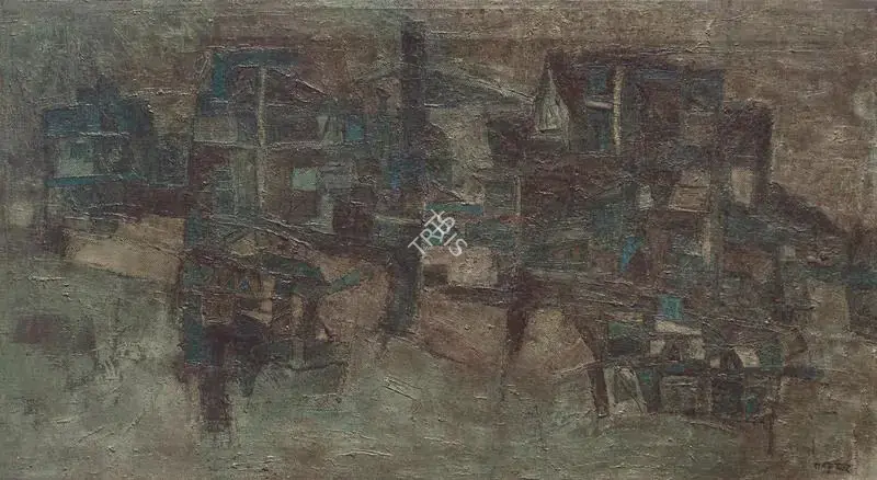 Ramkumar (Artist). Benaras. Oil on canvas, 1960s | Painting | FineArts | 00336126