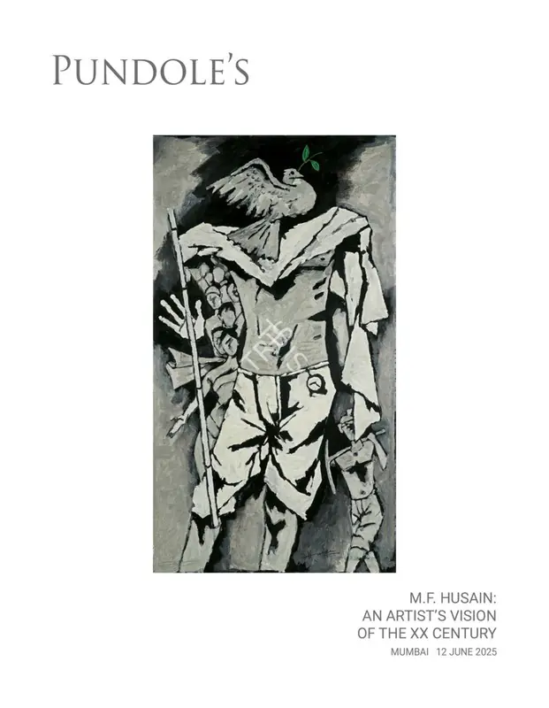 Pundole (Auction House). M.F. Husain - An Artist's Vision of the XX Century. 12 June 2025, Mumbai | Auction Catalogue | EconomicsArt | 00862569