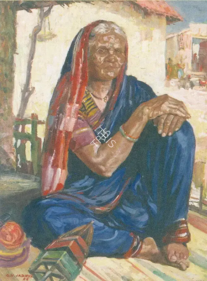 Jadhav, G.N. (Artist). Tulsa Bai, 1956 | Painting
