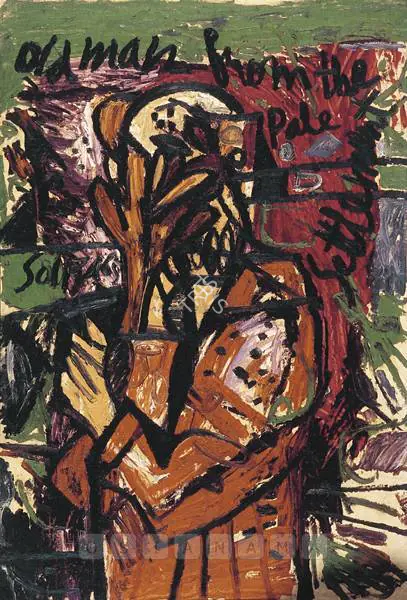 Souza, F.N. (Artist). Old Man From Pale Settlement, 1965 | Painting