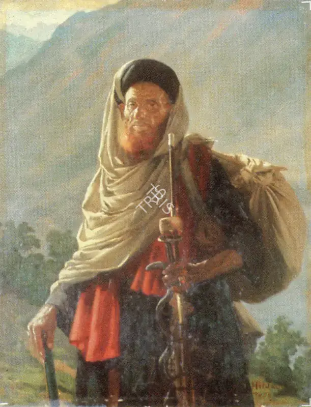 Haldankar, S.L. (Artist). A Mohomeddan Pilgrim, 1925 | Painting