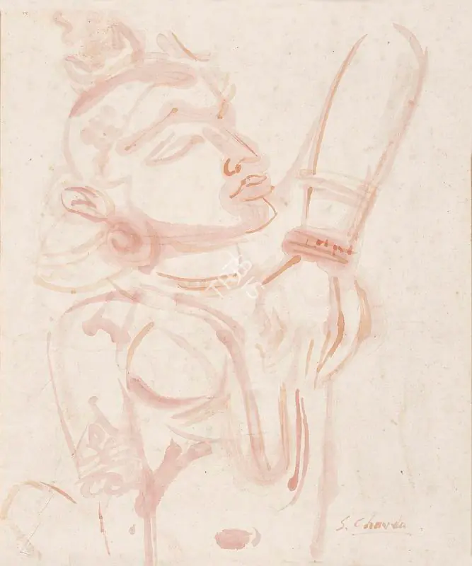 Chavda, Shiavax (Artist). Untitled, 1968 | Painting