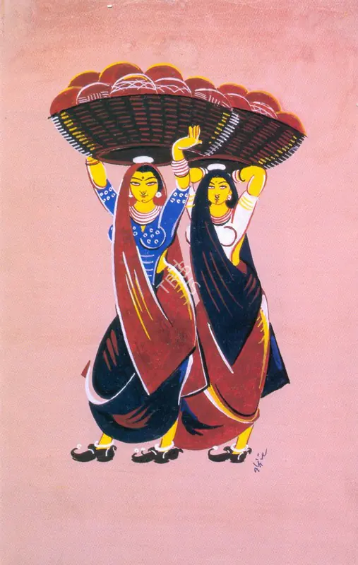 Bendre, N.S. (Artist). Untitled. Gouache on card, 1949 | Painting | FineArts | 00372110