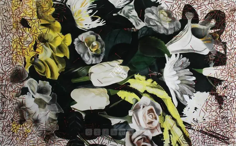 Upadhyay, Hema (Artist). Bleeding Hearts, 2005 | Painting