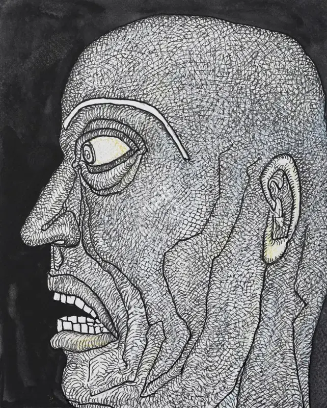 Chowdhury, Jogen (Artist). Angry Man, 2014 | Painting