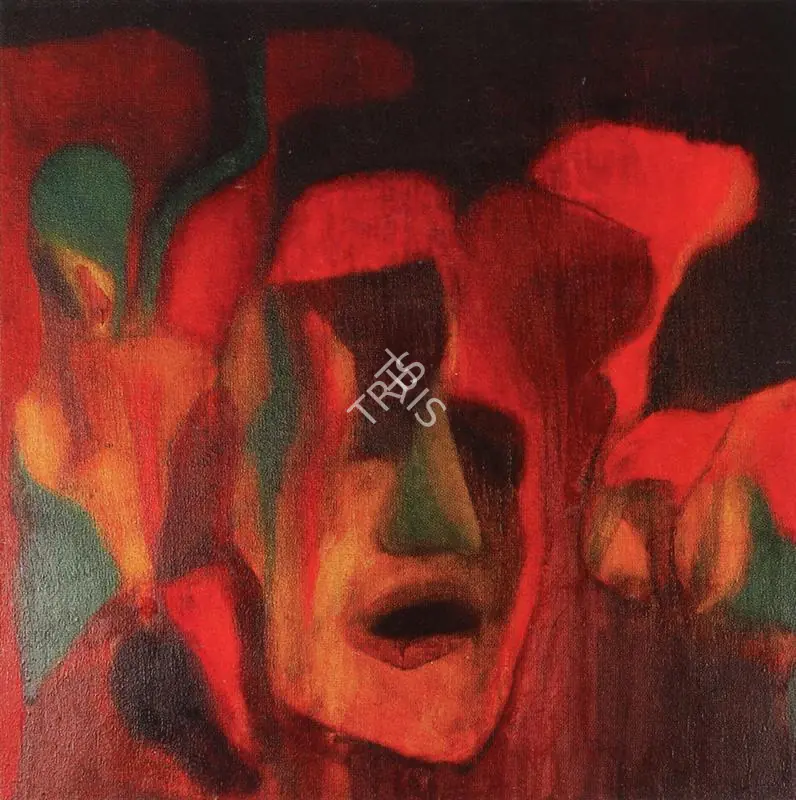Lajmi, Lalitha (Artist). Masked Landscape No. 2. Oil on canvas, 1976 | Painting | FineArts | 00375896