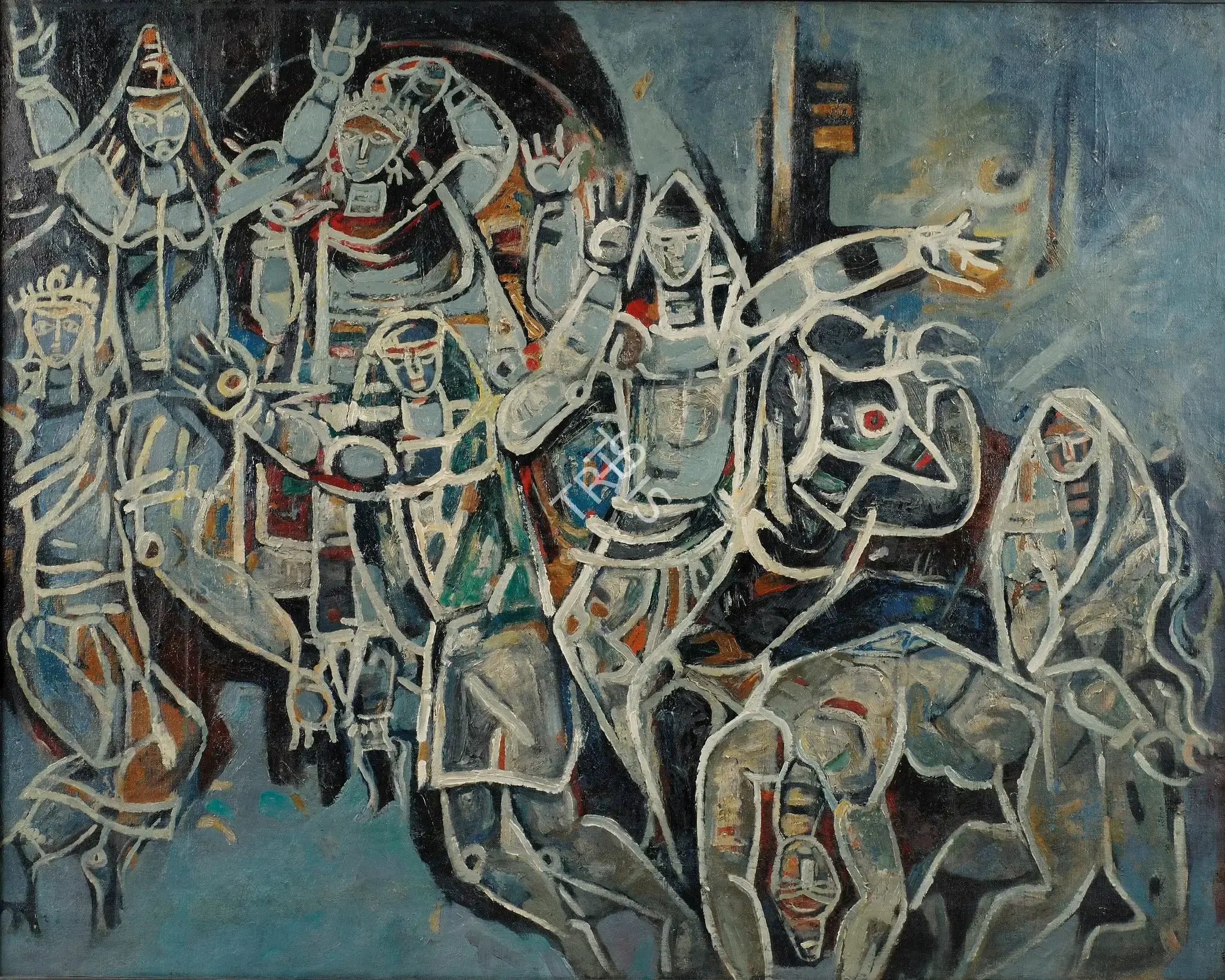 Choudhury, Bijon (Artist). Untitled, 1963 | Painting