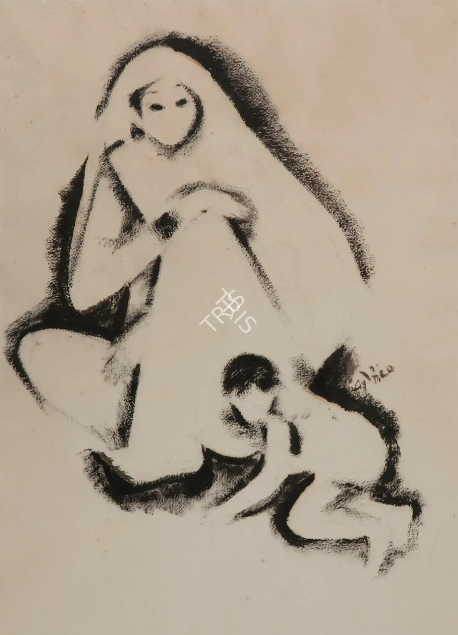 Bendre, N.S. (Artist). Untitled, 1980 | Painting