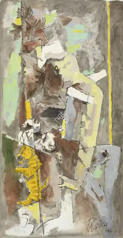 Husain, M.F. (Artist). Untitled, 1966 | Painting