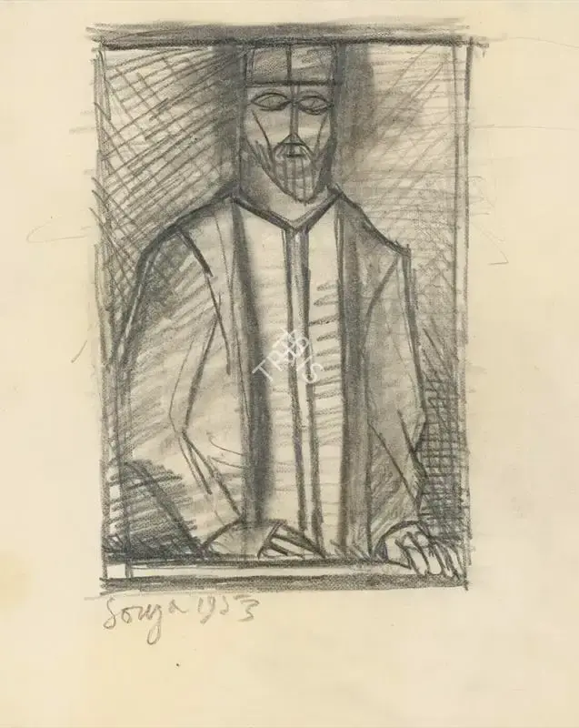 Souza, F.N. (Artist). Untitled, 1953 | Drawing