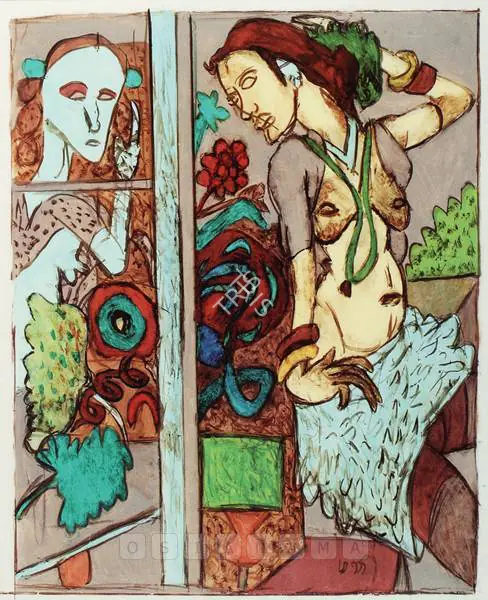 Subramanyan, K.G. (Artist). Untitled, 1997 | Painting