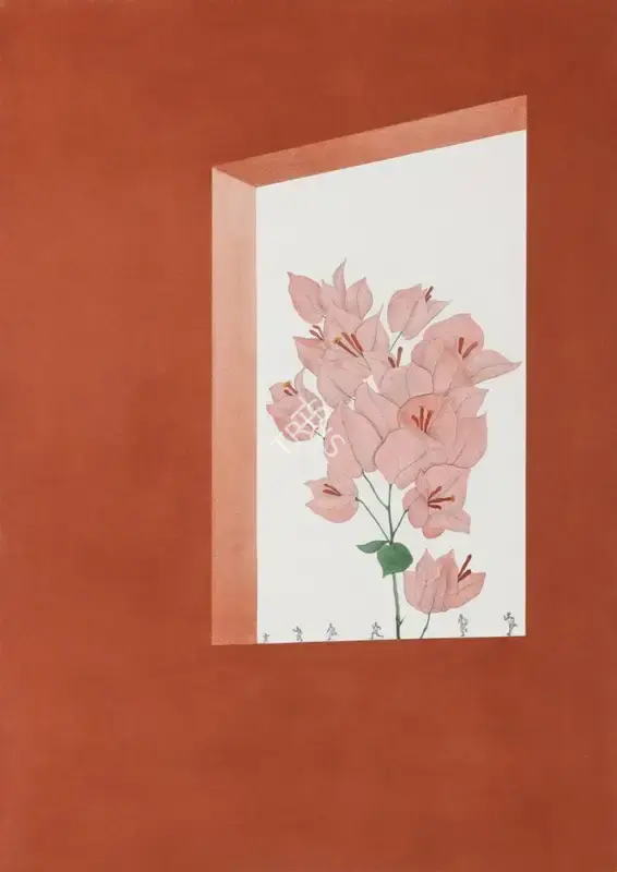 Chaturvedi, P.N. (Artist). Untitled. Conte, watercolour and pencil on paper, n.d. | Painting | EconomicsArt | 00869208