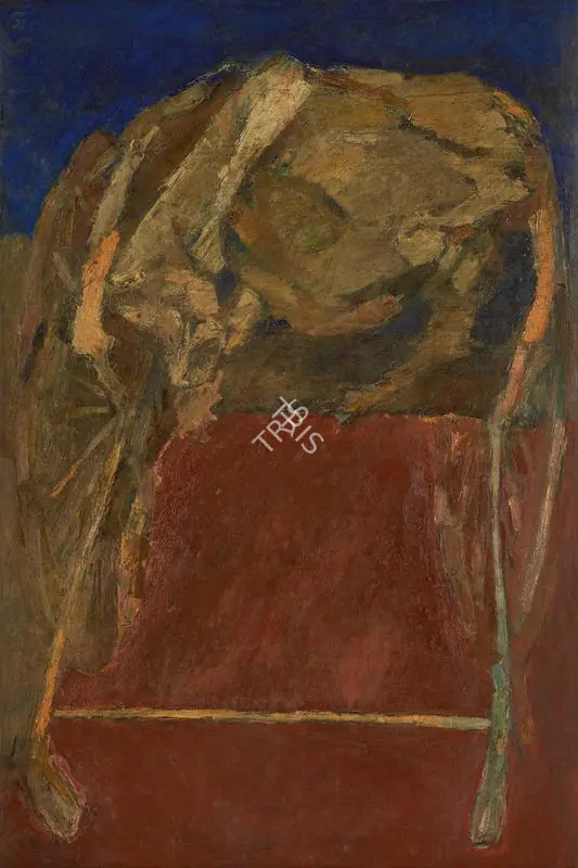 Mehta, Tyeb (Artist). Bull on Rickshaw. Oil on board, 1962 | Painting | FineArts | 00355140