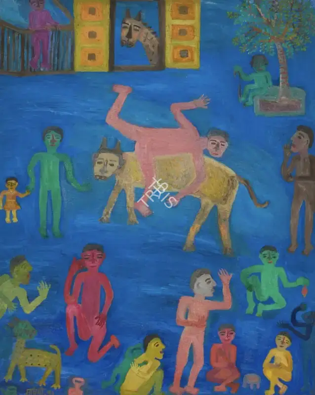 Parekh, Madhavi (Artist). The Street III, 1991 | Painting