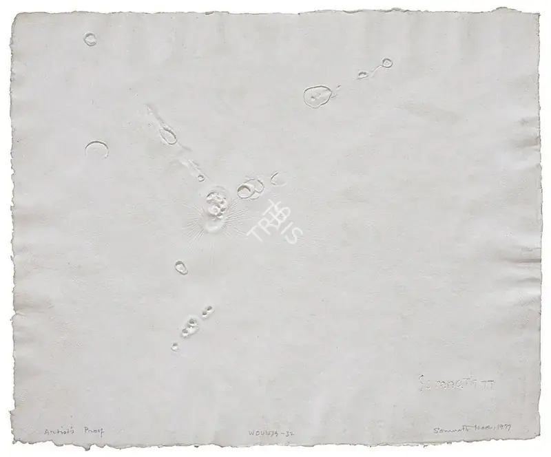 Hore, Somnath (Artist). Wounds- 32. Paper pulp print pasted on mount board, 1977 | Graphic Art | FineArts | 00416733