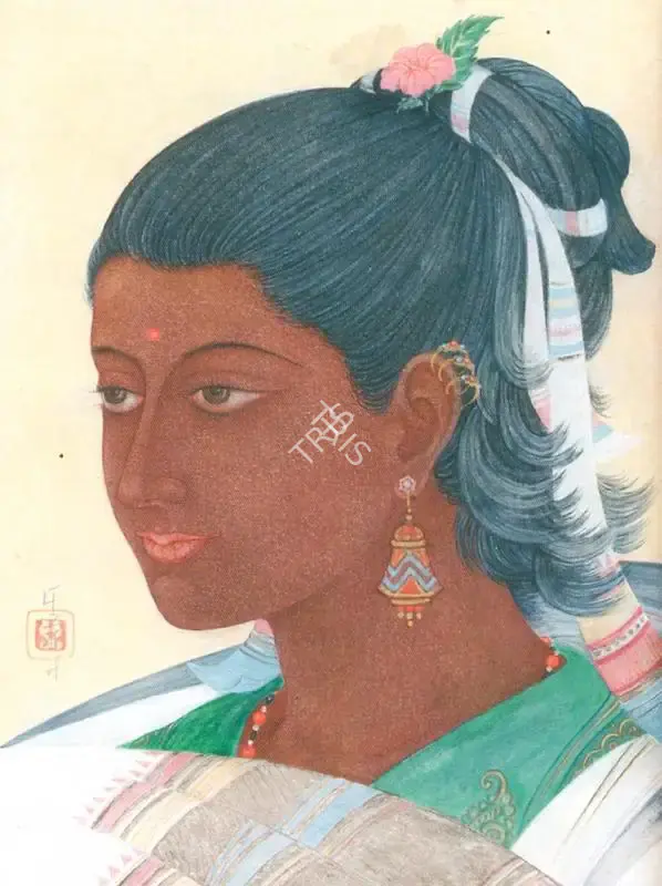 Dutt, Pulin Behari (Artist). A Young Santhal Girl, n.d. | Painting