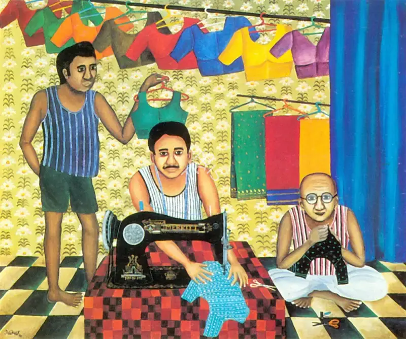 Kanodia, Nayanaa (Artist). Tailor Master, 1994 | Painting