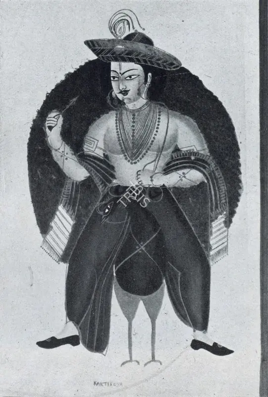 Unknown (Artist). Kartikeya, c.1860 | Painting