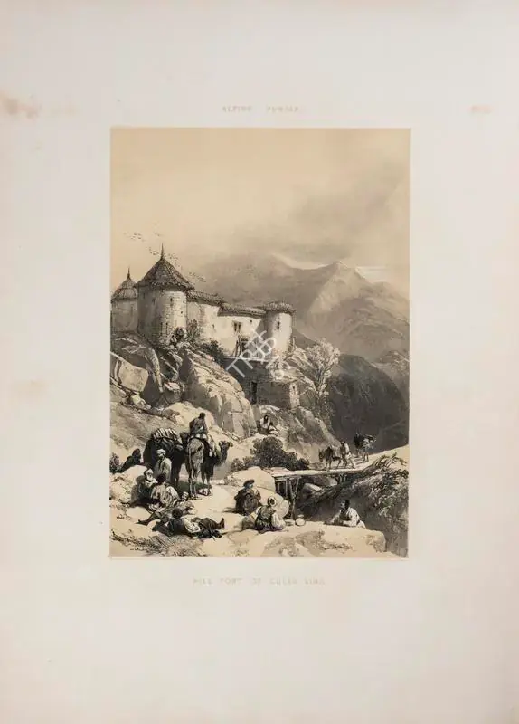 Hardinge, J.D. (Lithographer). Hill fort of Gulab Sing, circa 1847 | Lithograph