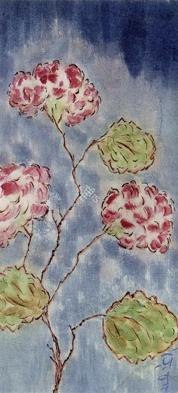 Tagore, Abanindranath (Artist). Blossom. Watercolour on paper laid on card, 1920-1930 | Painting  | 00876608