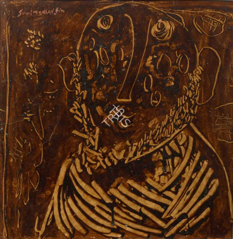 Sen, Sunil Madhav (Artist). Untitled (A Man), n.d. | Painting