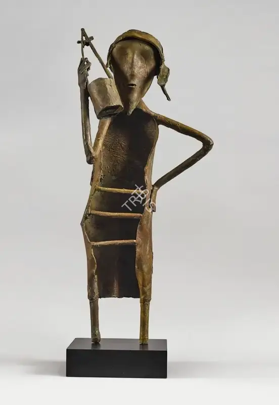 Hore, Somnath (Artist). Untitled (Baul with Iktara), n.d. | Sculpture