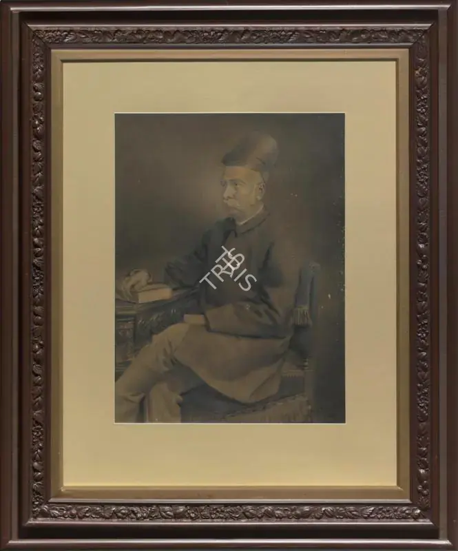 Pithawala, M.F. (Artist). Portrait of a Parsi Gentleman. Pastel and pencil on photograph pastel on board, 1905 | Painting | FineArts | 00545895