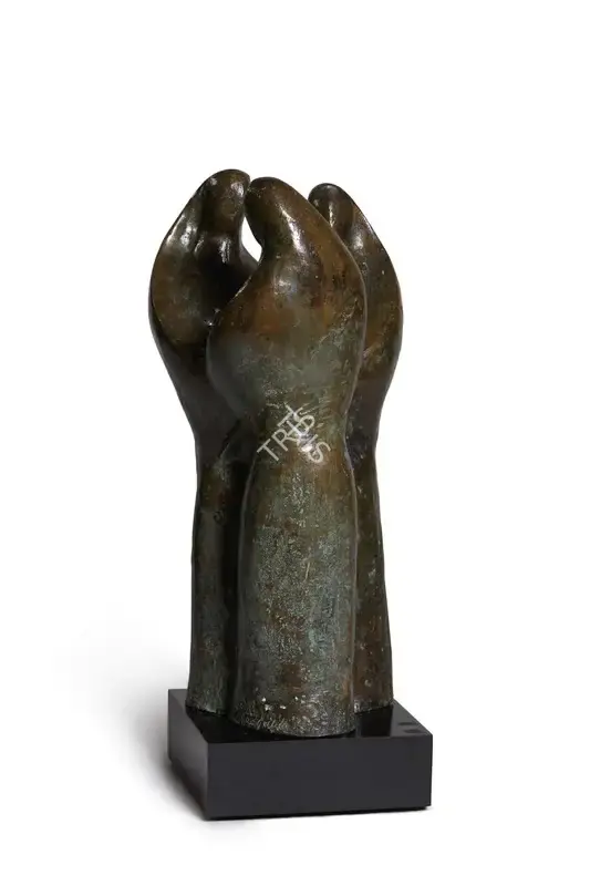 Dasgupta, Prodosh (Artist). Three Graces. Bronze, 1974 | Sculpture | FineArts | 00337369