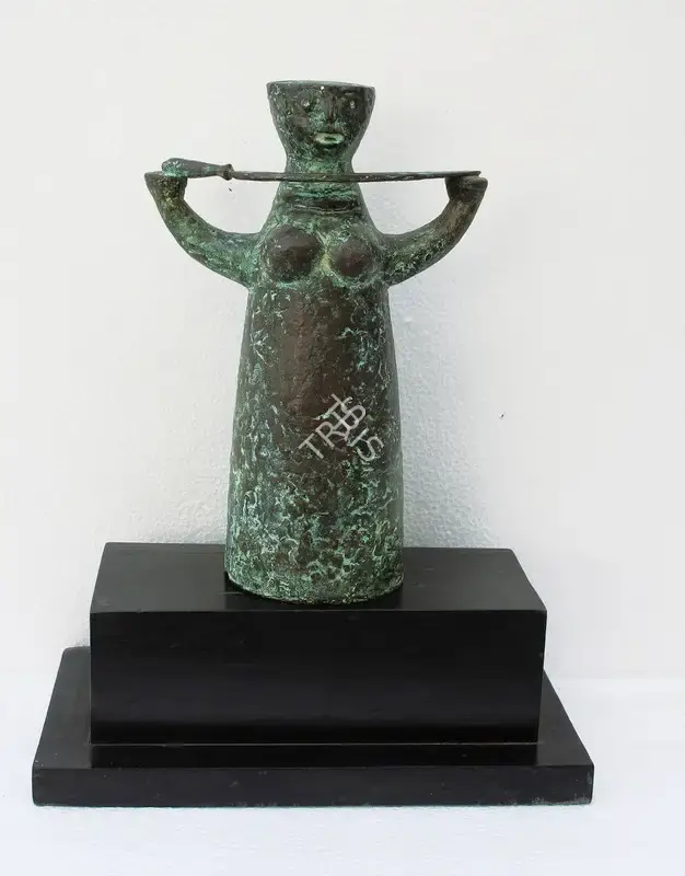 Chakraborty, Ajit (Artist). Untitled. Bronze, n.d. | Sculpture | FineArts | 00897304