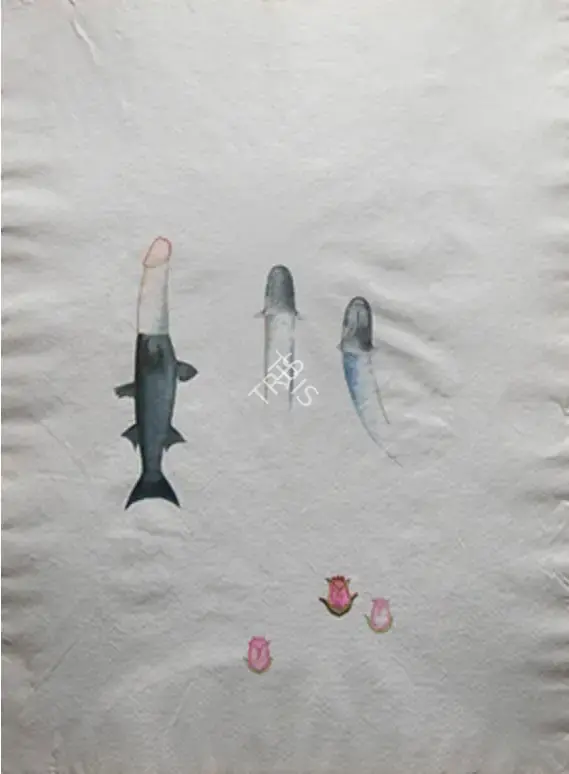 Sen, Mithu (Artist). Untitled. Mixed media on custom made paper, 2005 | Painting | FineArts | 00337046