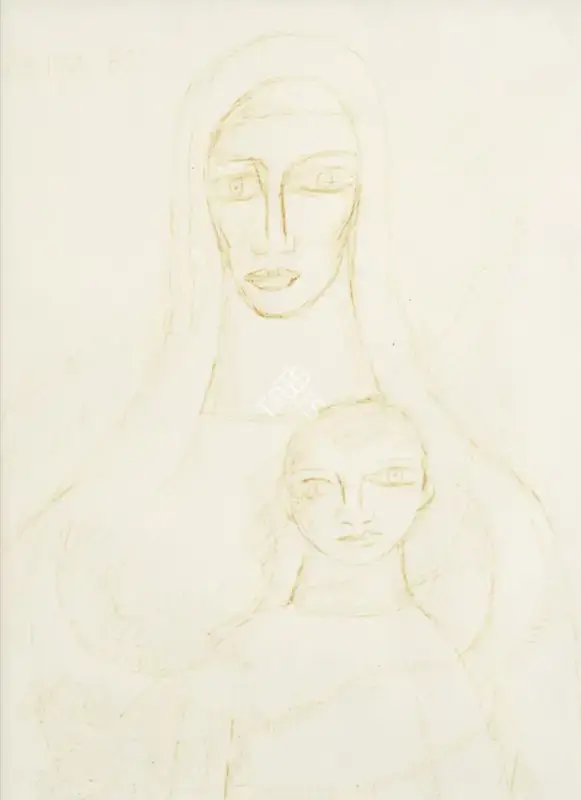 Souza, F.N. (Artist). Untitled, 1985 | Drawing