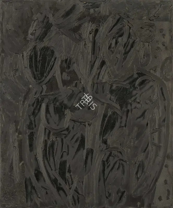 Souza, F.N. (Artist). Untitled (Black), 1965 | Painting