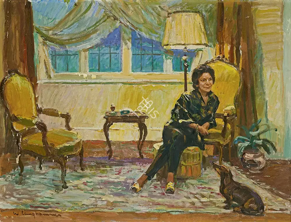 Langhammer, Walter (Artist). Portrait of Magda Newman, n.d. | Painting