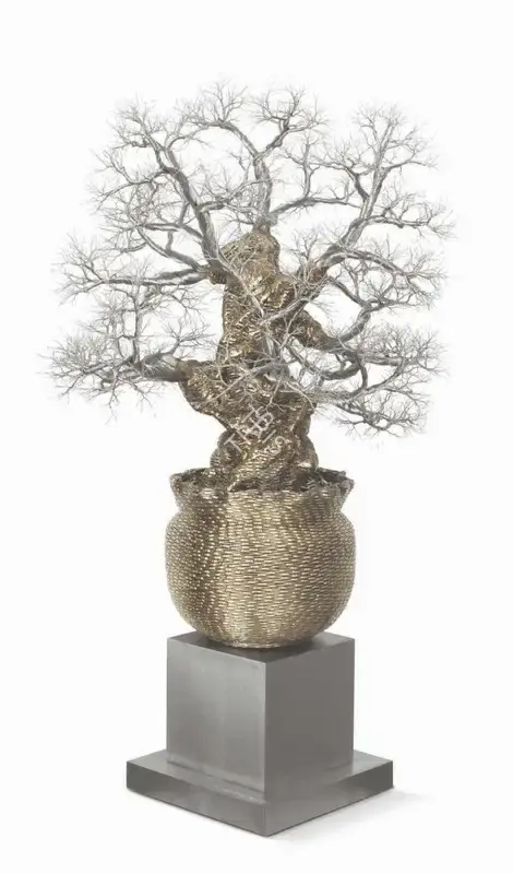 Singh, Dhananjay (Artist). Untitled. Copper, bronze and stainless steel wire, 2018 | Sculpture | FineArts | 00603174