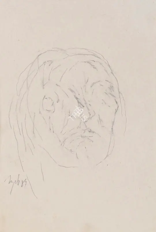 Mehta, Tyeb (Artist). Untitled. Pencil on paper, 1984 | Drawing | FineArts | 00646909