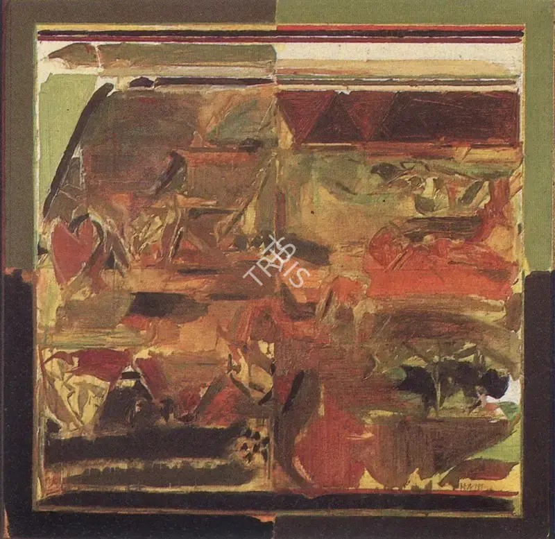 Raza, S.H. (Artist). Green Landscape. Acrylic on Canvas, 1981 | Marg, September 1985 | Painting | FineArts | 00675043