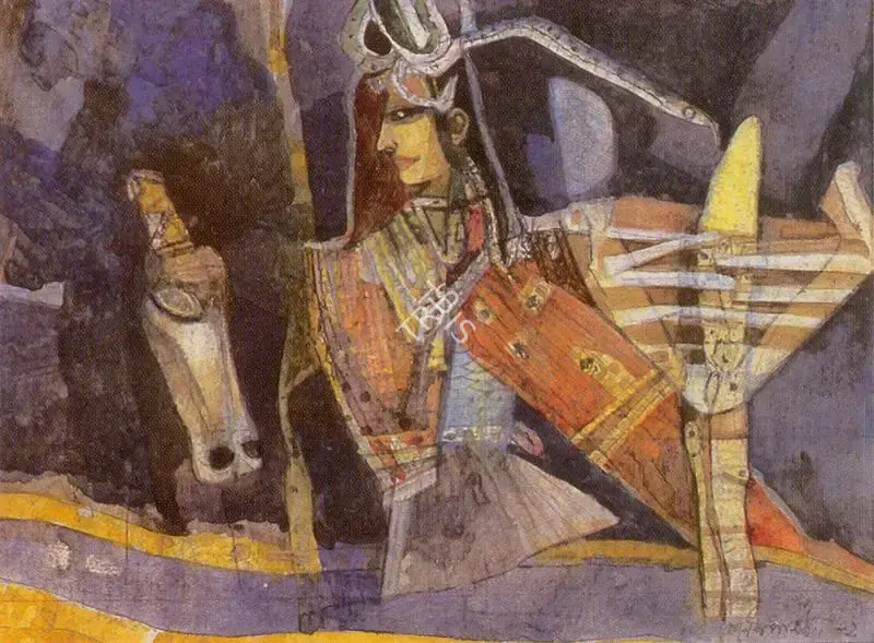 Pyne, Ganesh (Artist). Untitled, 1962 | Painting